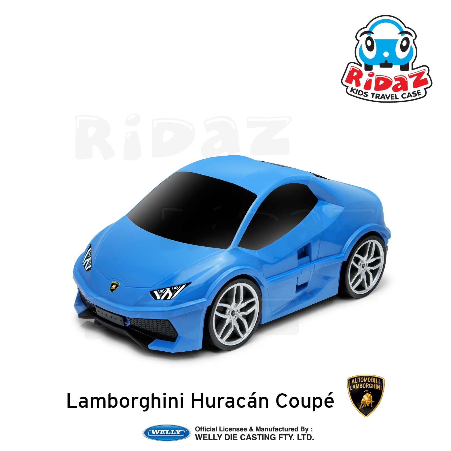 林寶堅尼汽車兒童行李箱-91002-藍色