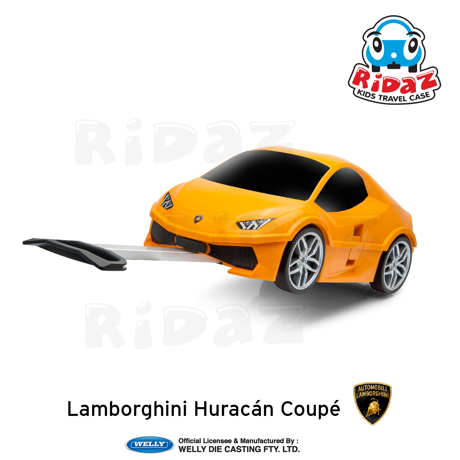 林寶堅尼汽車兒童行李箱-91002-橙色