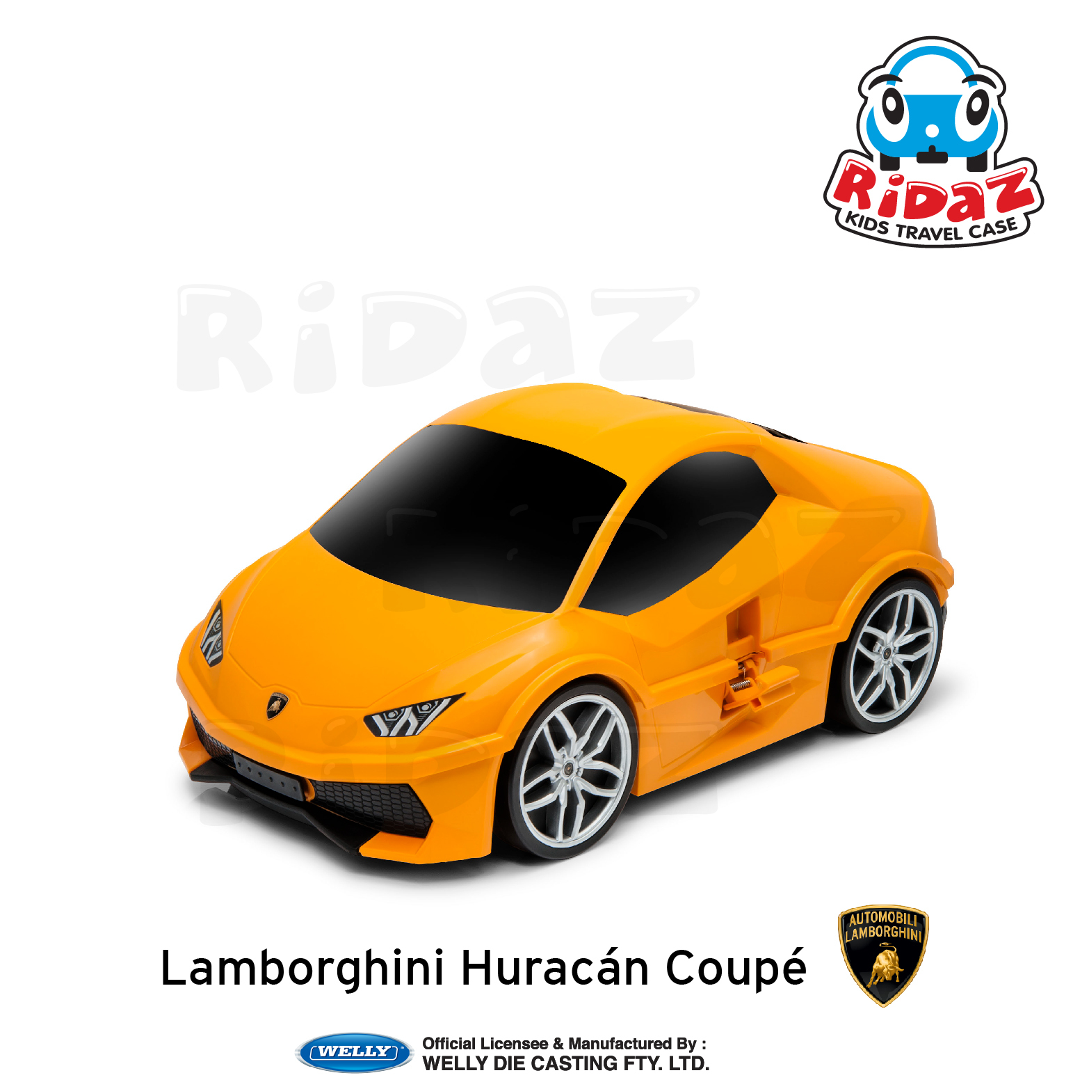 林寶堅尼汽車兒童行李箱-91002-橙色