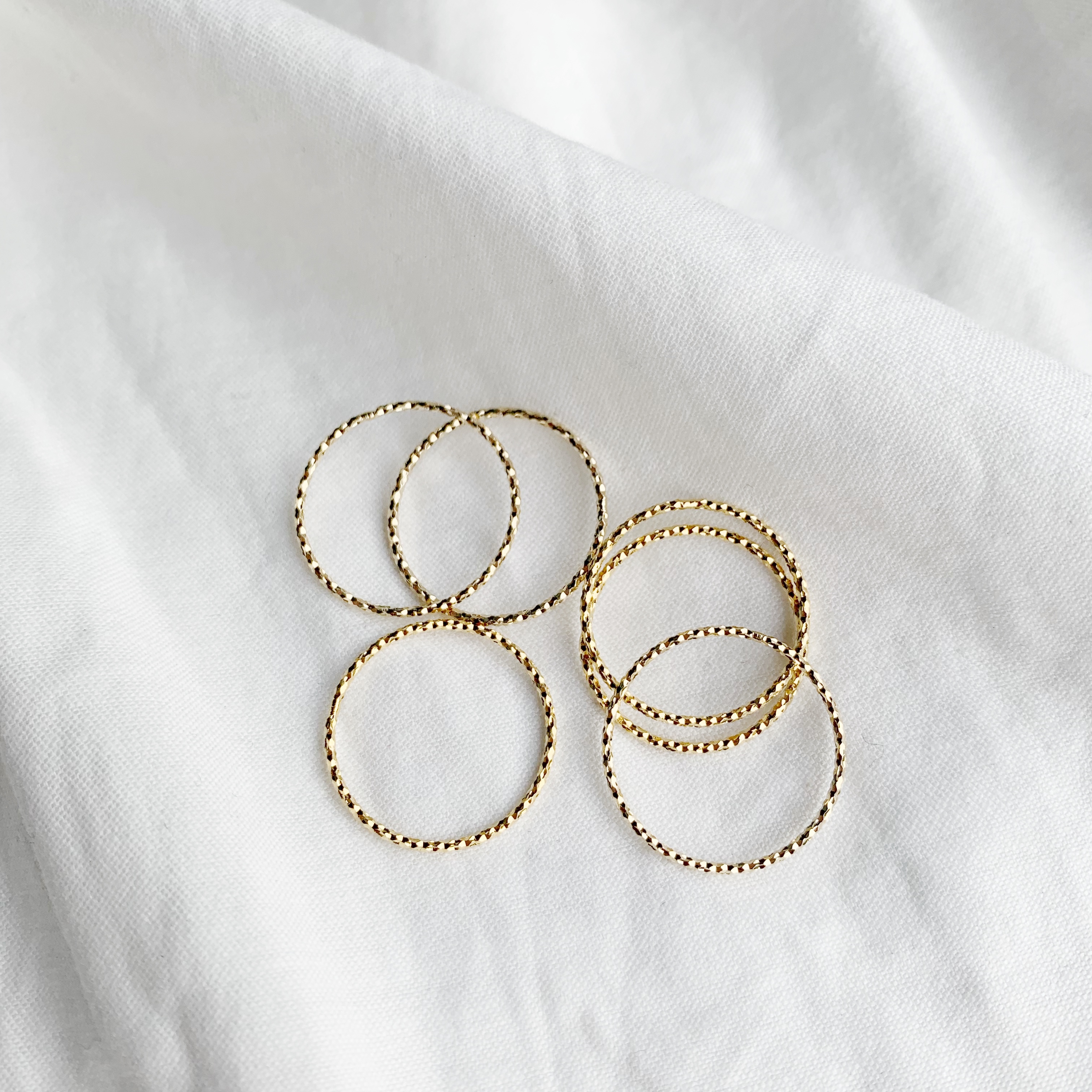 滿天星亮亮線戒-歐美金