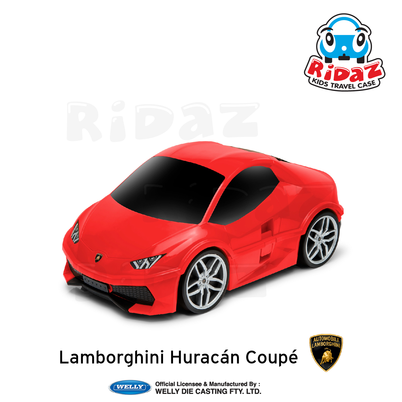 林寶堅尼汽車兒童行李箱-91002-紅色