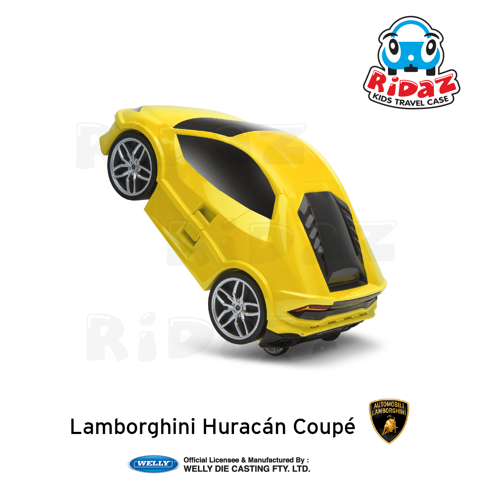 林寶堅尼汽車兒童行李箱-91002-黃色