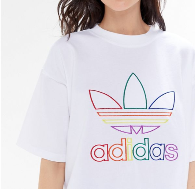 rainbow adidas shirt