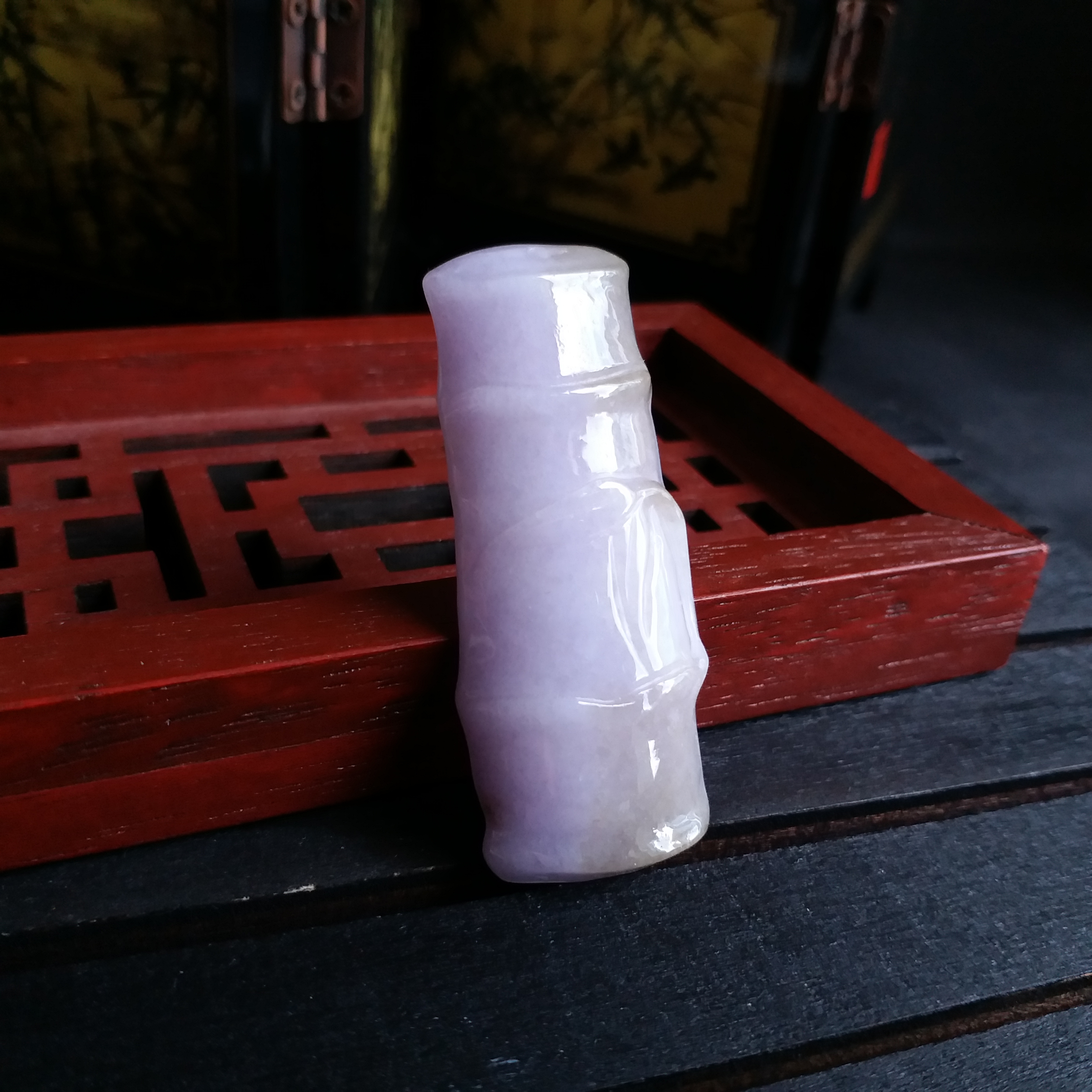 P1411043 翡翠紫羅蘭竹步步高升