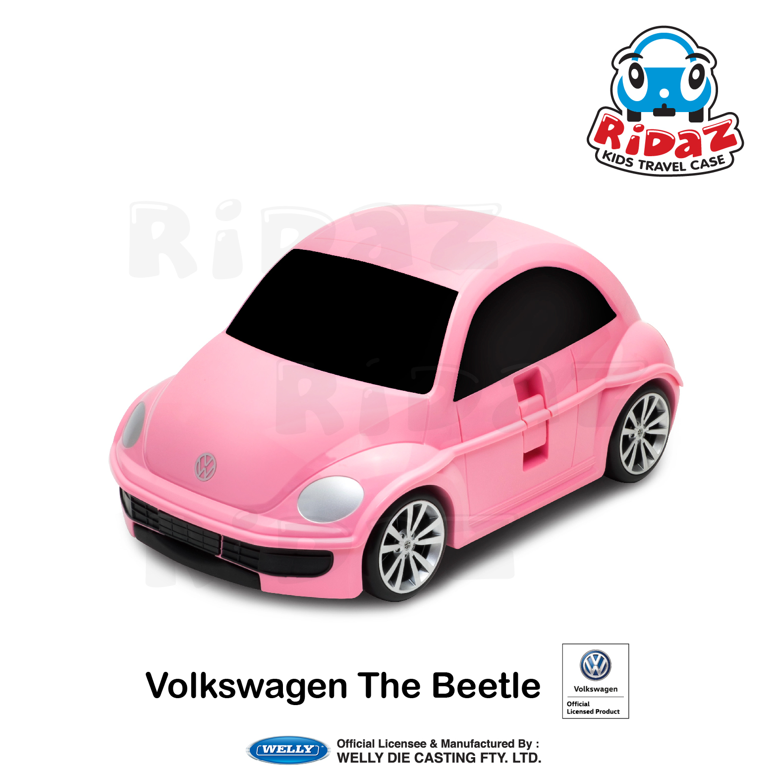 福士甲殼蟲兒童行李箱-91003-粉紅色