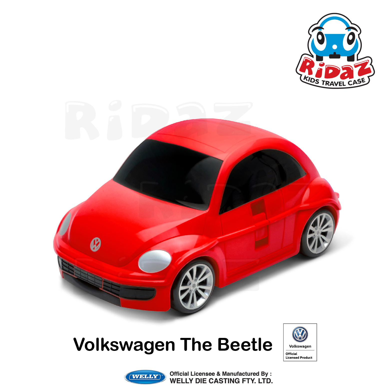 福士甲殼蟲兒童行李箱-91003-紅色