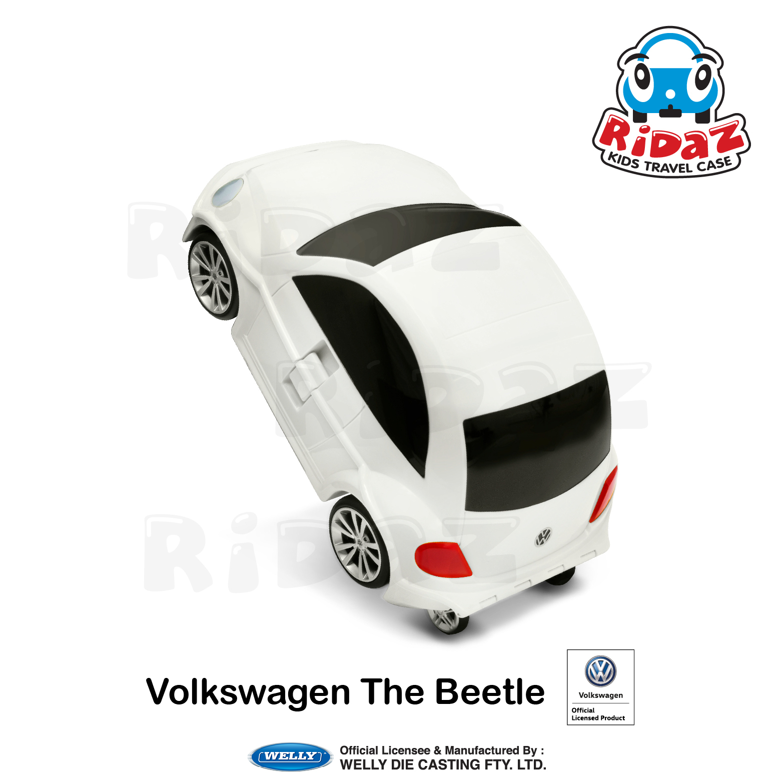 福士甲殼蟲兒童行李箱-91003-白色