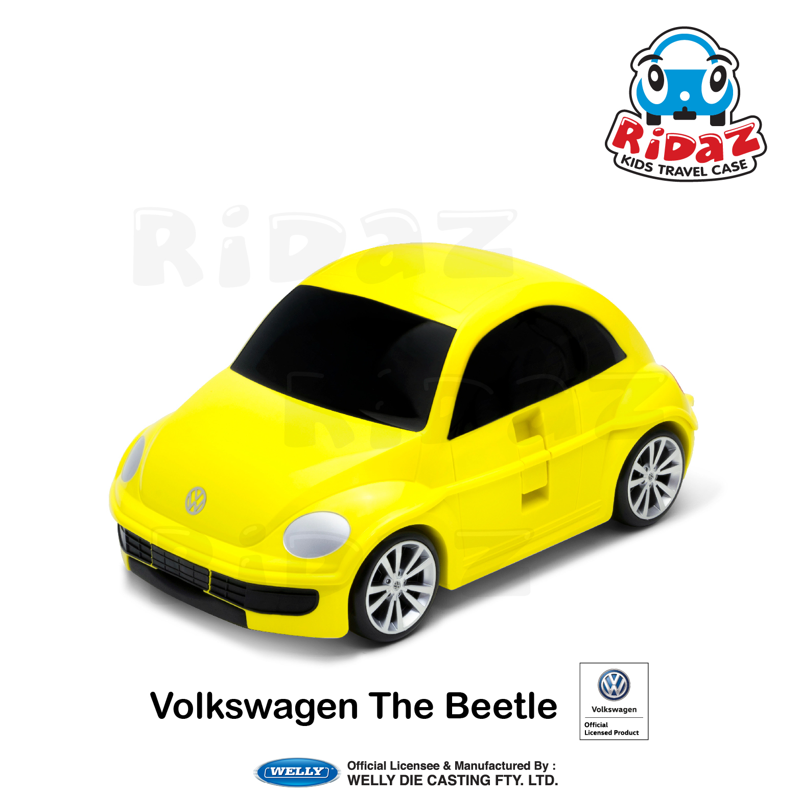 福士甲殼蟲兒童行李箱-91003-黃色