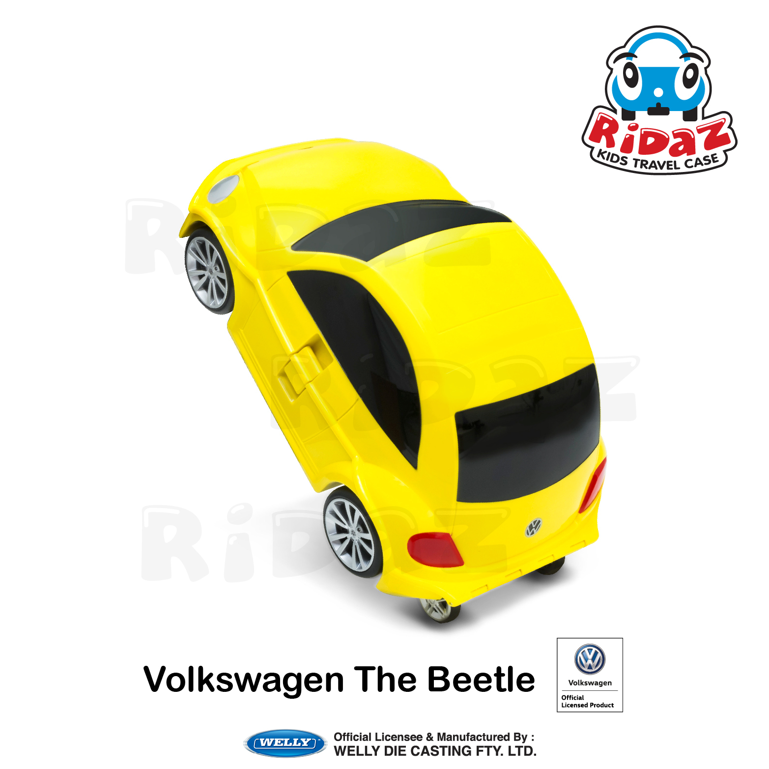 福士甲殼蟲兒童行李箱-91003-黃色