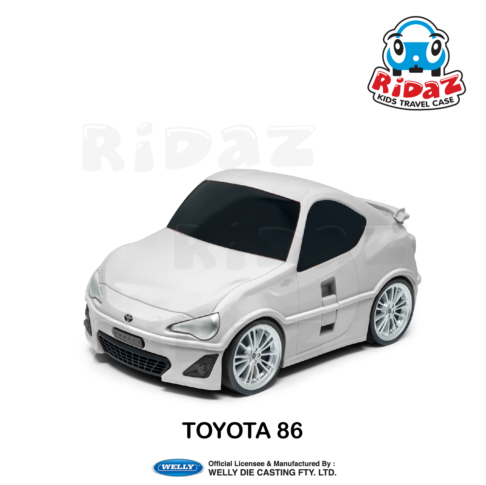 豐田86兒童行李箱-91005-白色