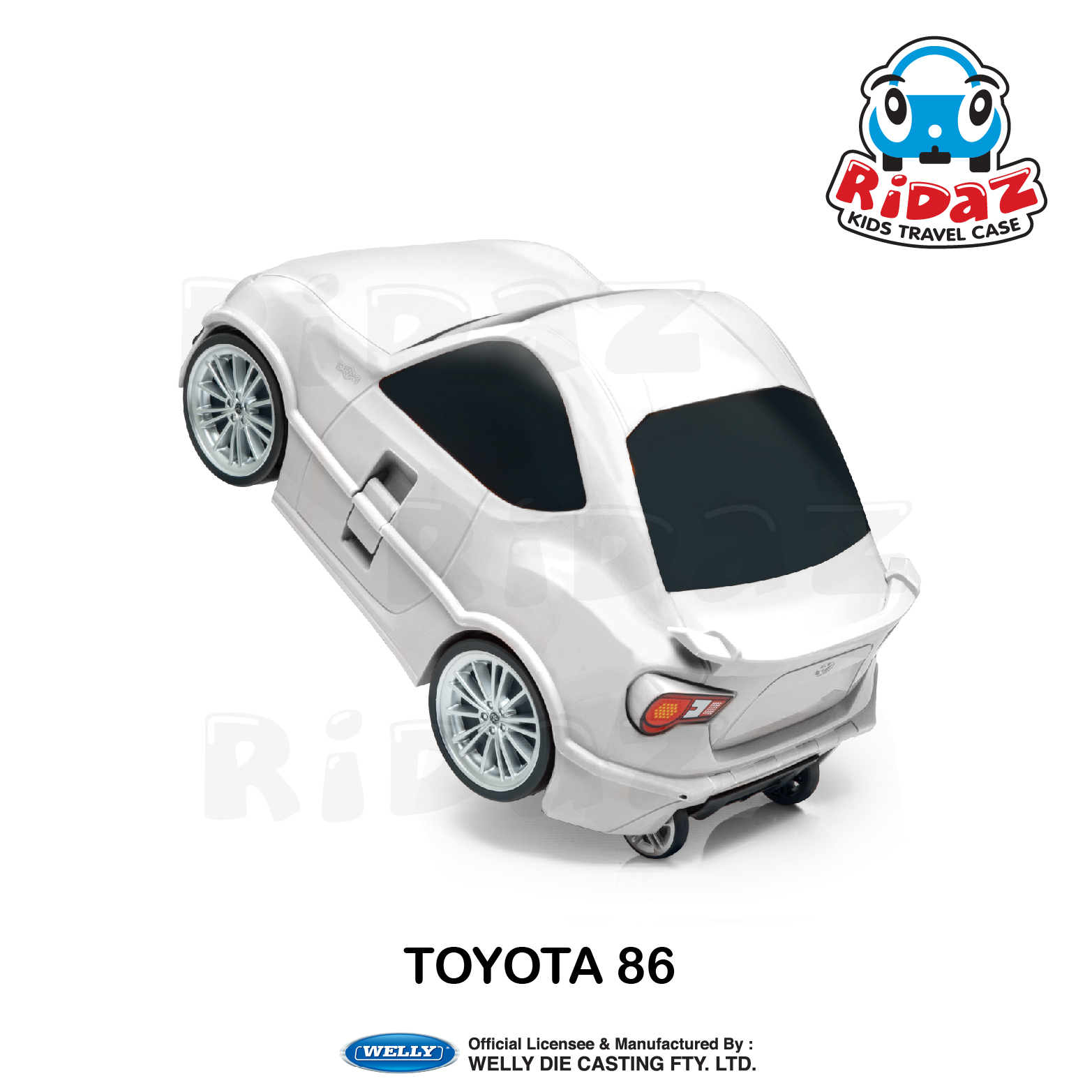 豐田86兒童行李箱-91005-白色