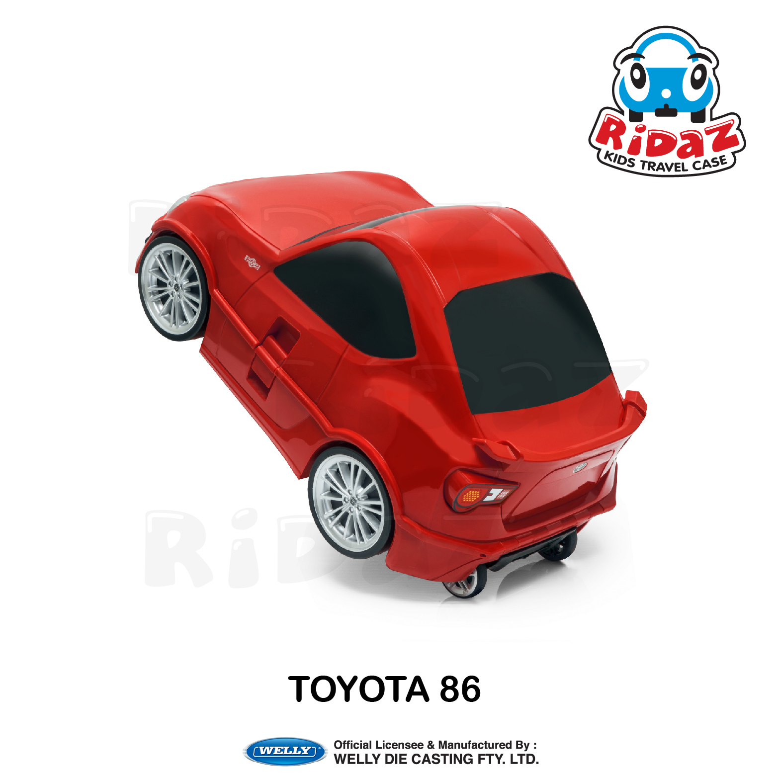 豐田86兒童行李箱-91005-紅色