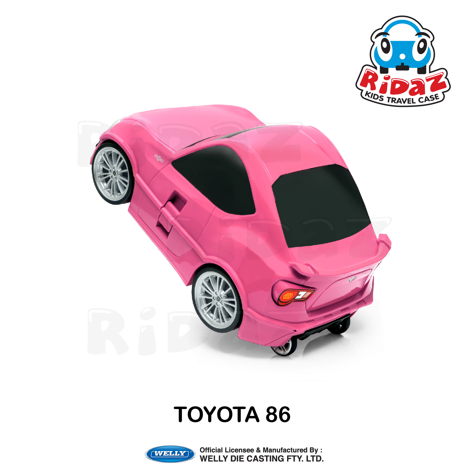 豐田86兒童行李箱-91005-粉紅色
