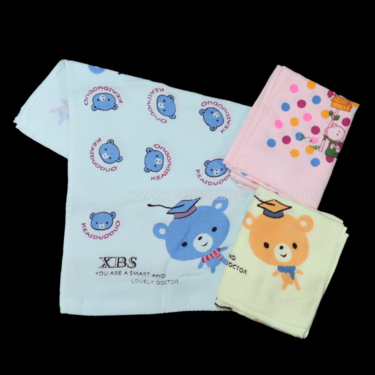 6條裝 紗布印花童巾 4110231