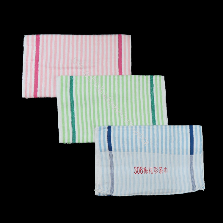 6條裝 梅花條面巾 4130506
