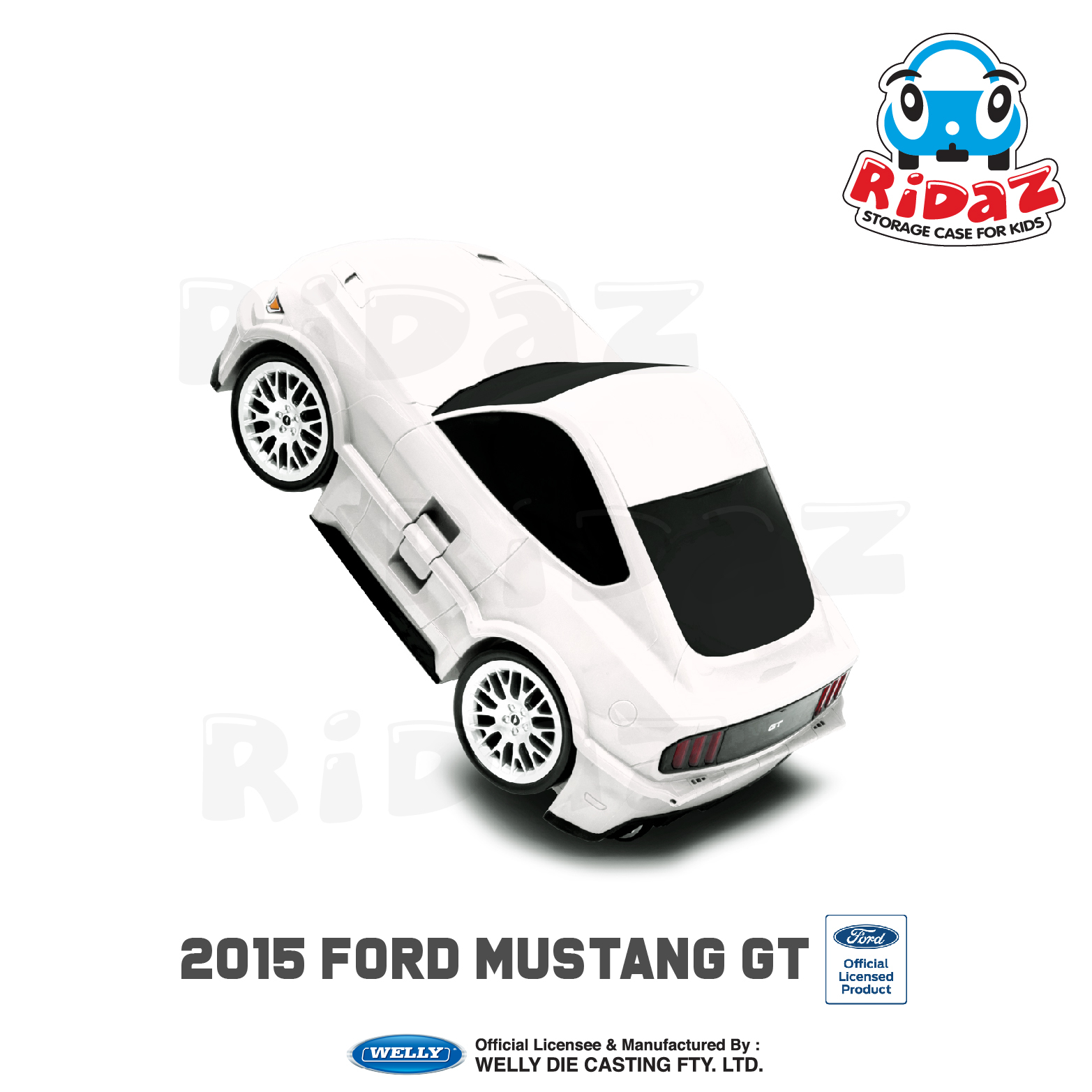 2015 福特野馬GT兒童行李箱-91006-白色