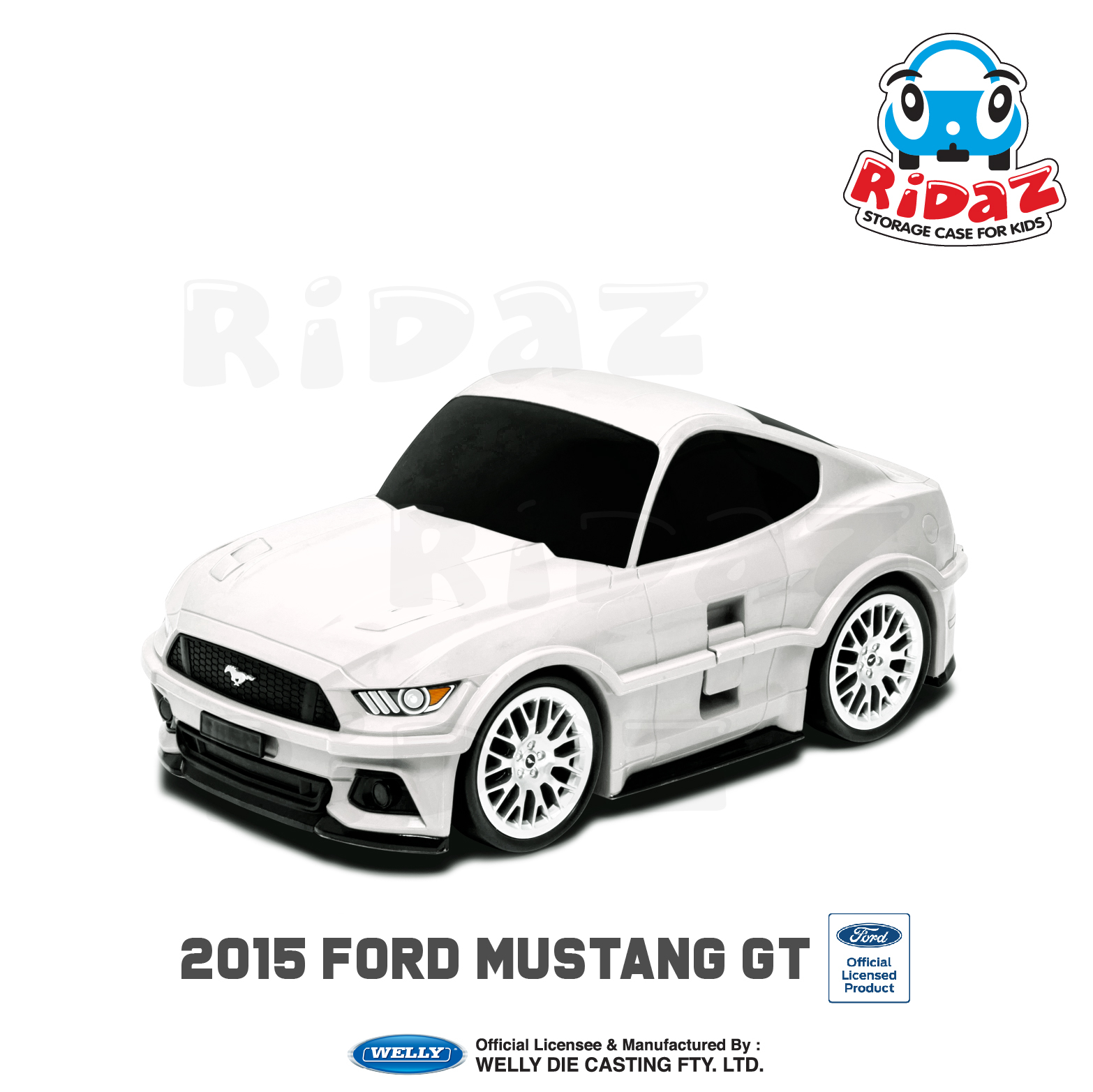 2015 福特野馬GT兒童行李箱-91006-白色