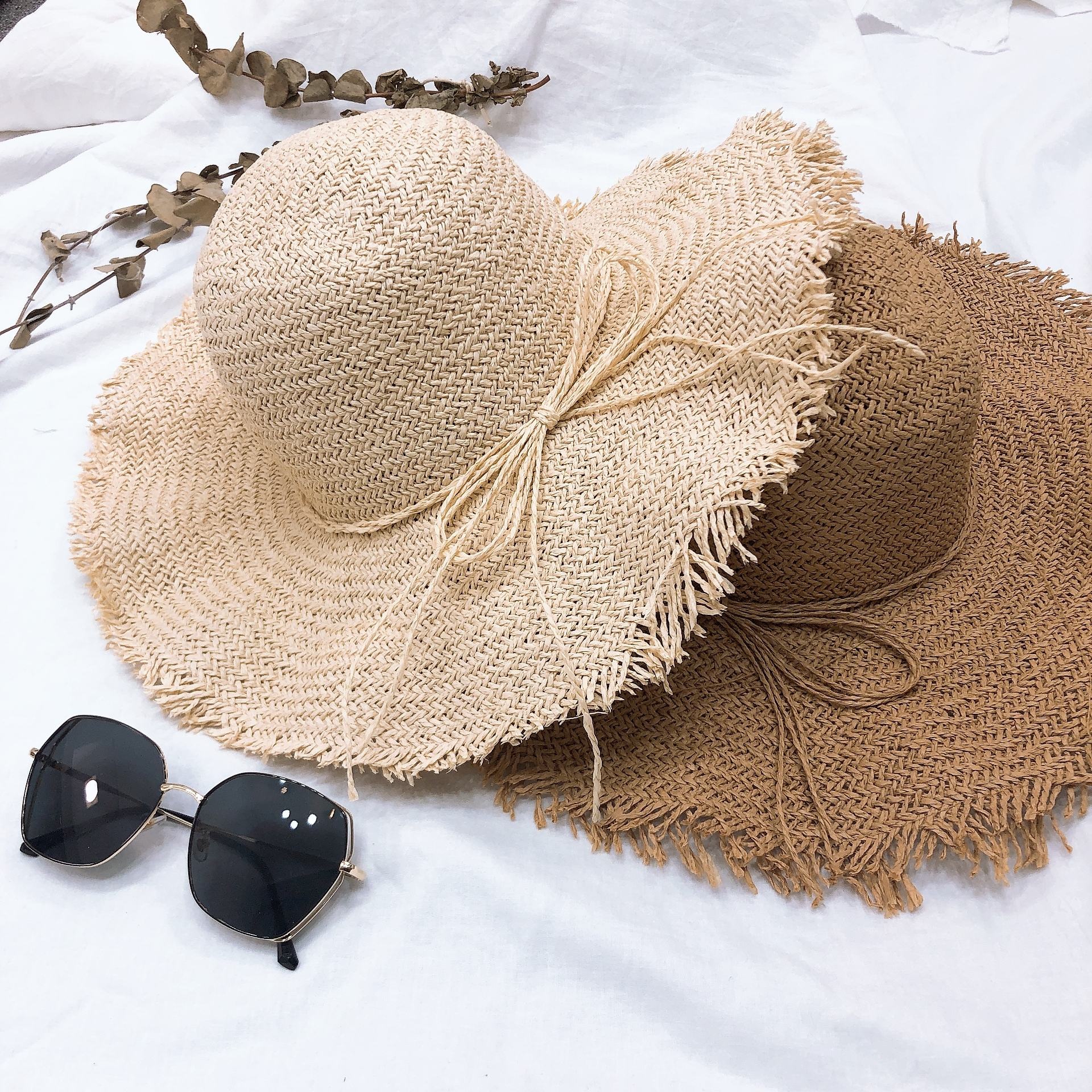 夏日波浪大草帽/兩色