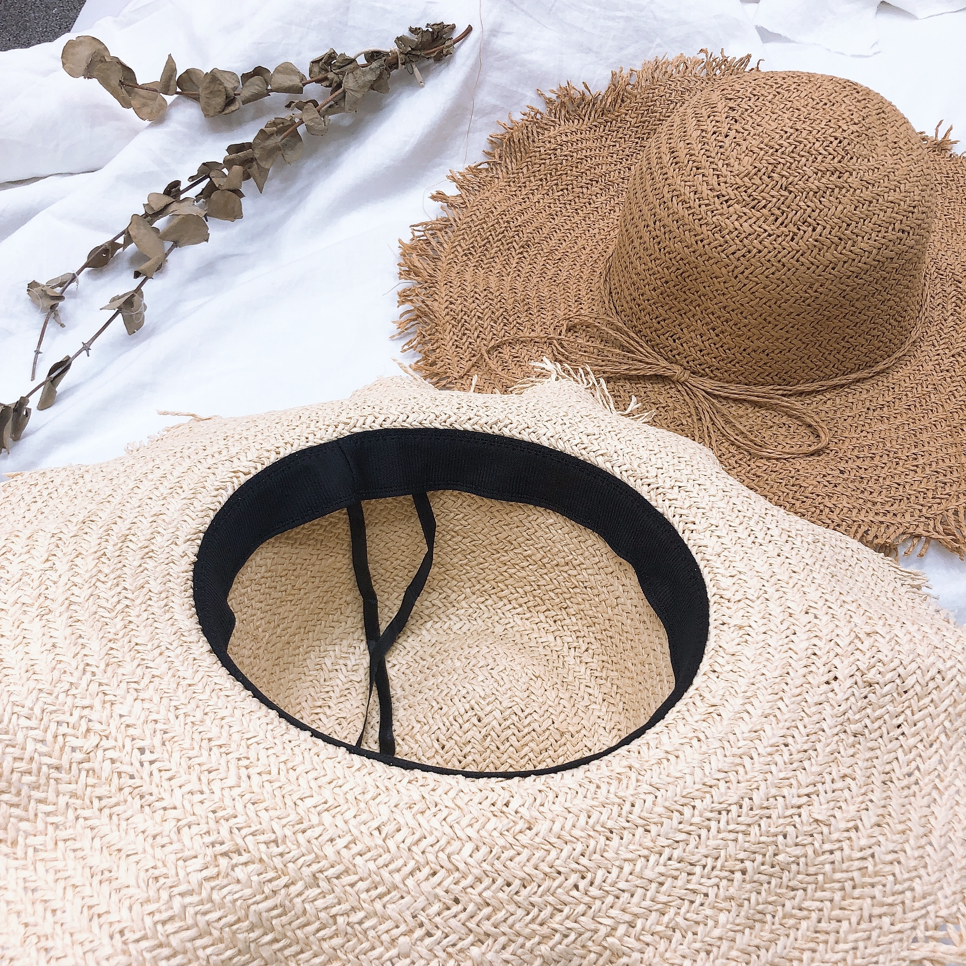 夏日波浪大草帽/兩色