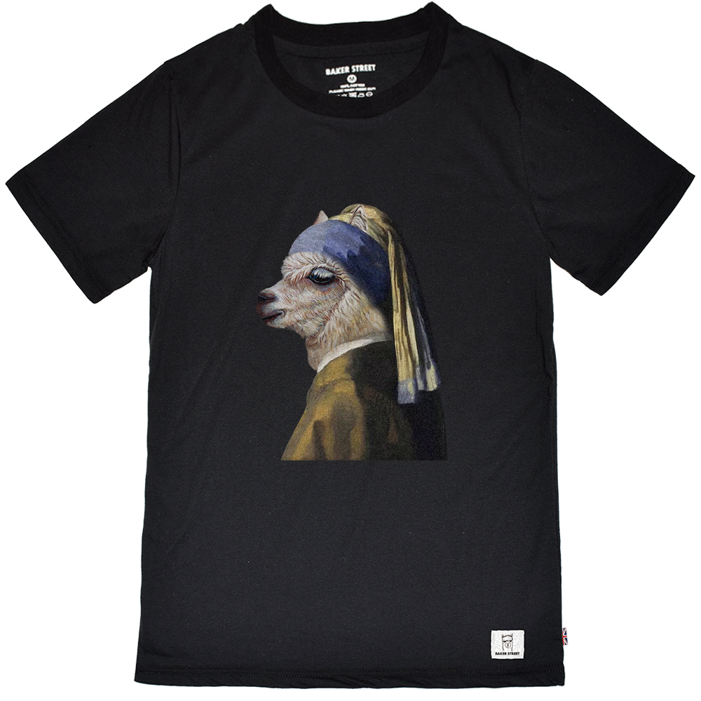 Het meisje met de parel 珍珠少女駝 短T