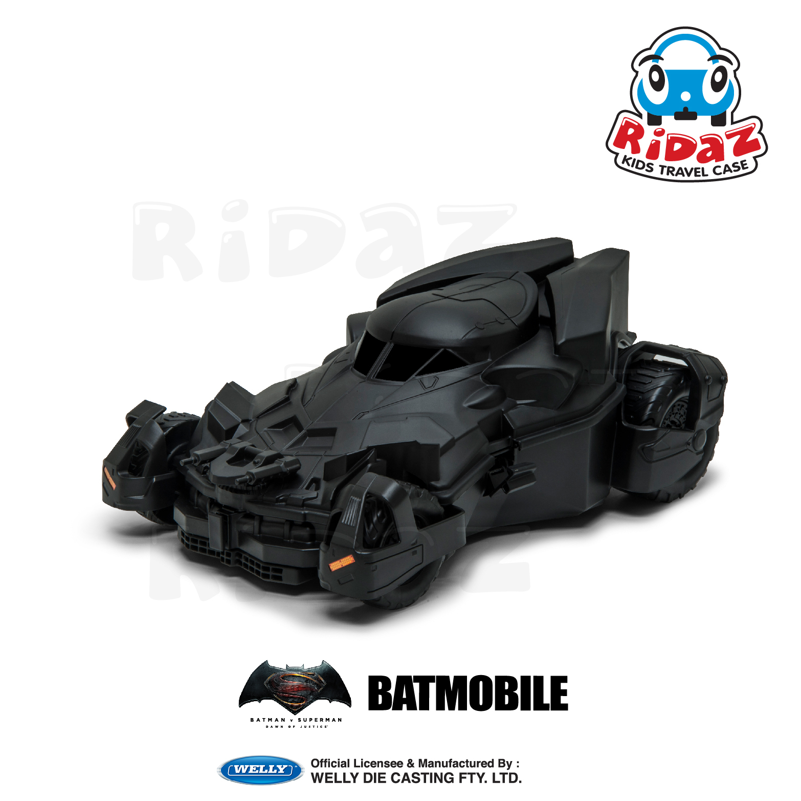 蝙蝠俠蝙蝠車兒童行李箱-91007-黑色