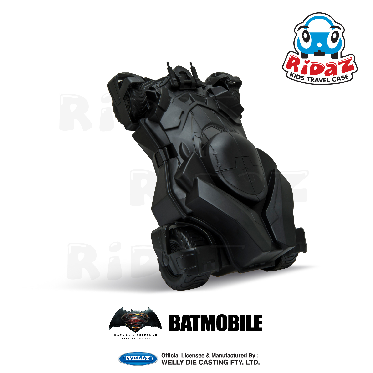 蝙蝠俠蝙蝠車兒童行李箱-91007-黑色