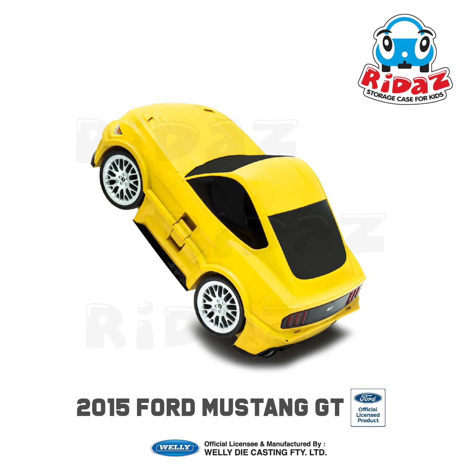 2015 福特野馬GT兒童行李箱-91006-黃色