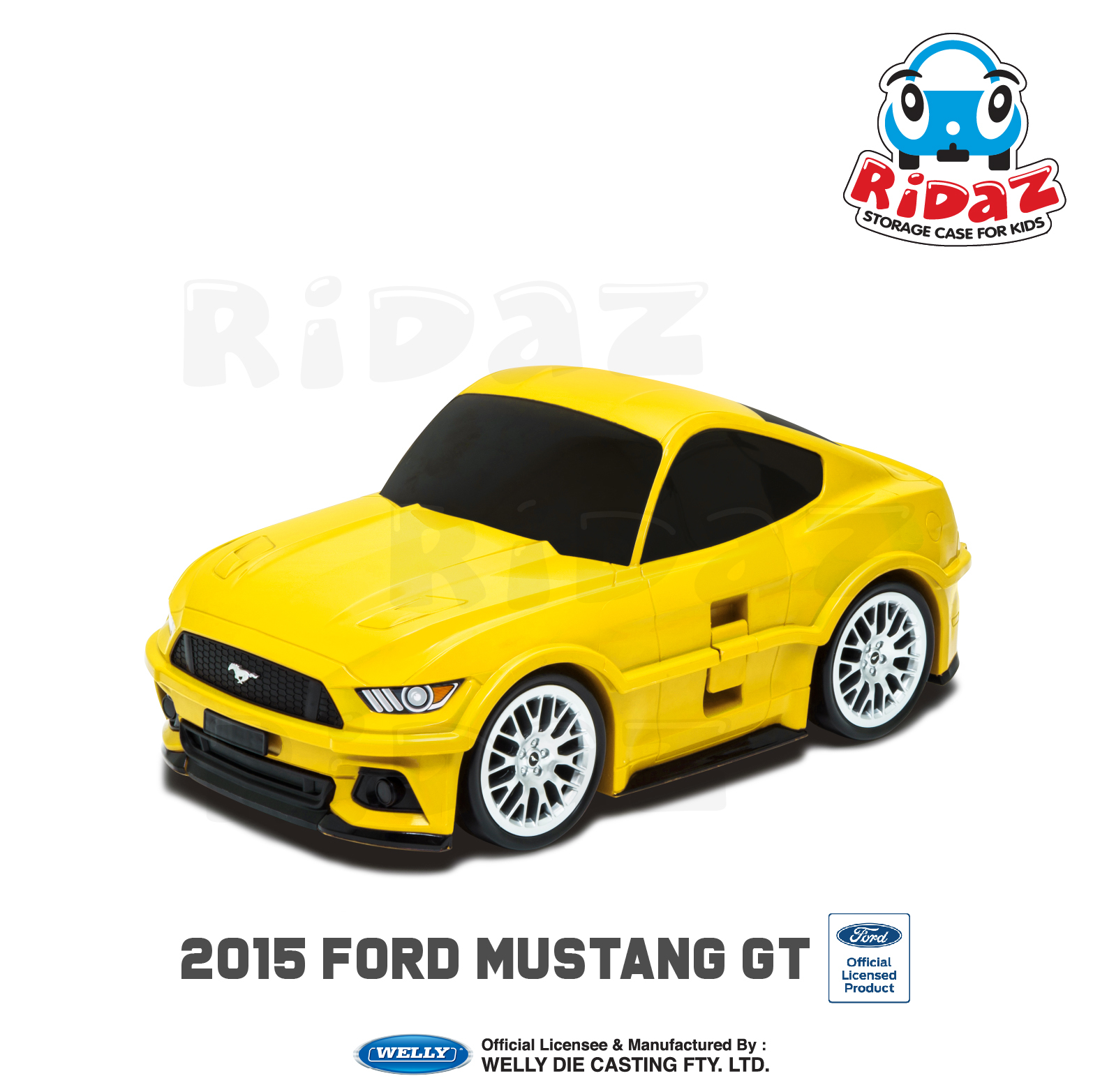 2015 福特野馬GT兒童行李箱-91006-黃色