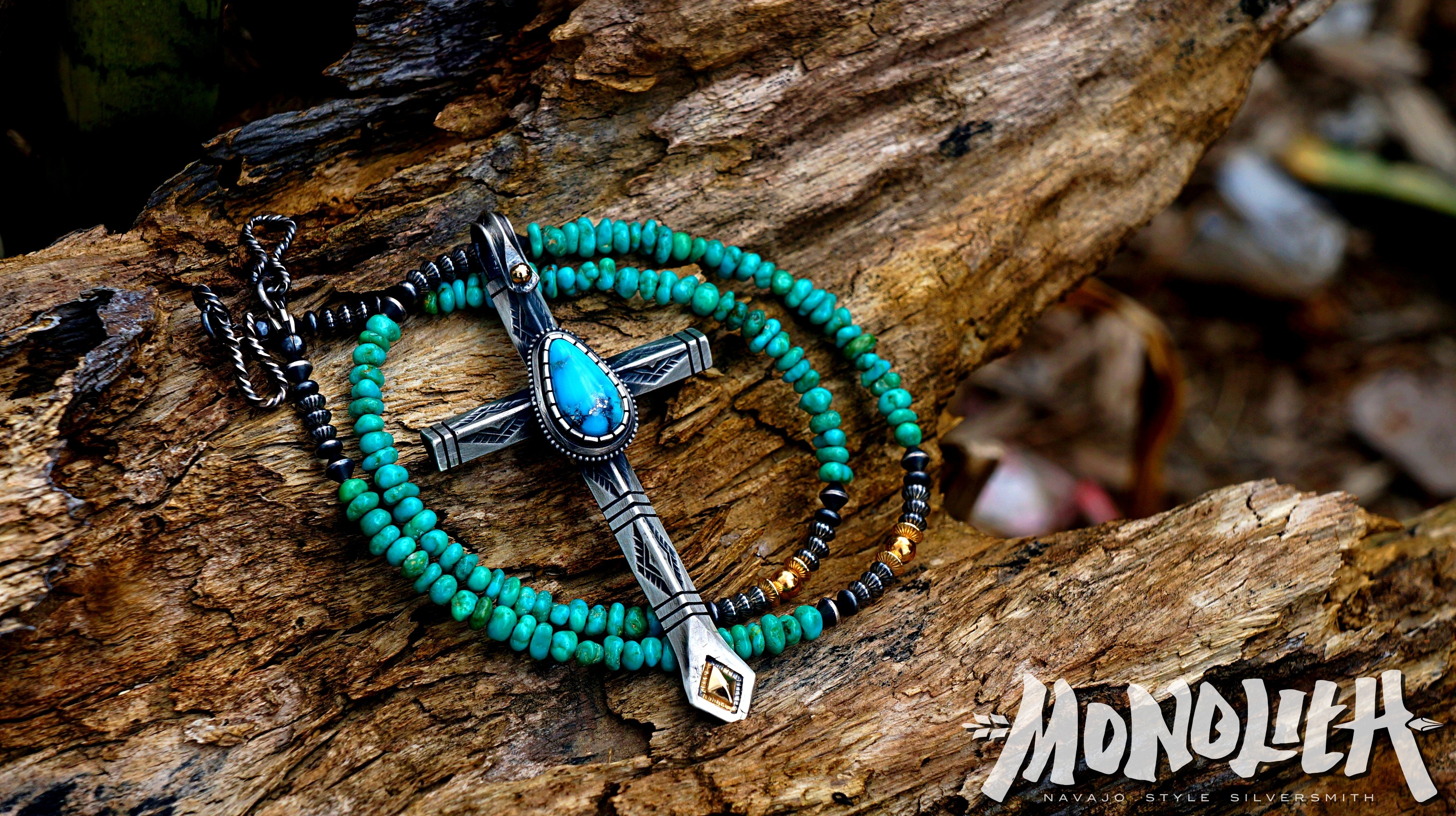 Ithaca peak 打印舊化十字 【 吊墜 】