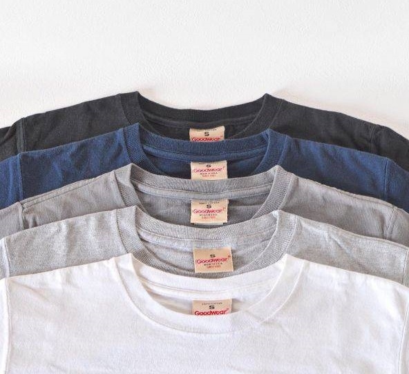 Goodwear T恤材質厚實，素T共推出五種顏色可選擇