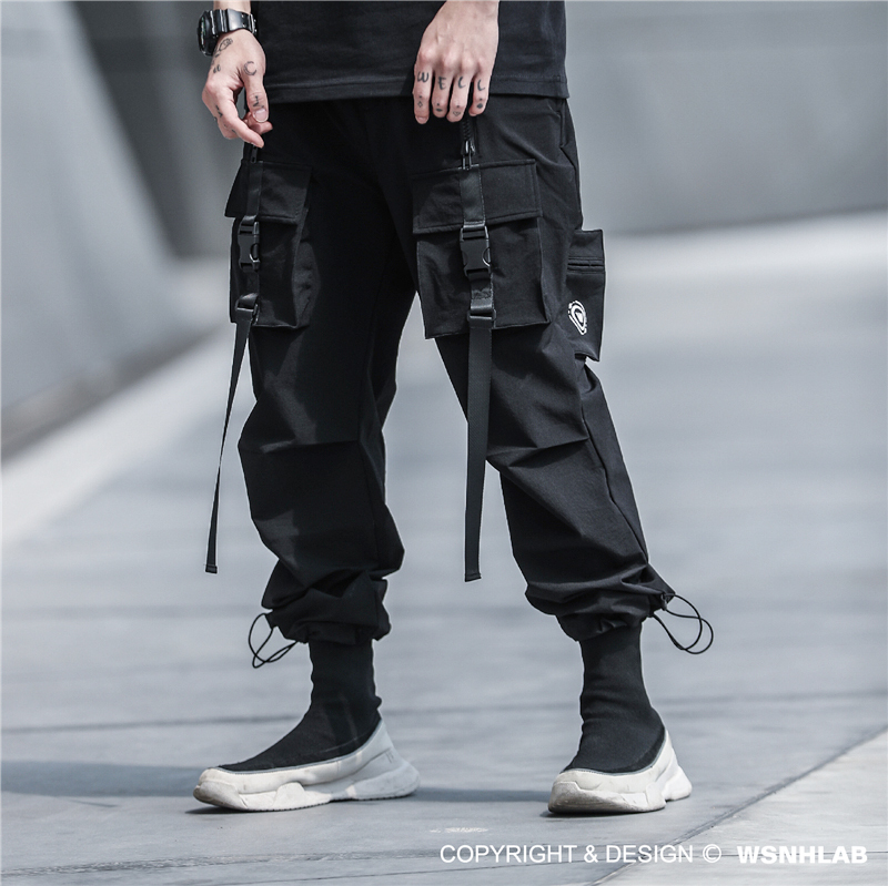 立體織帶多功能機能束腳褲