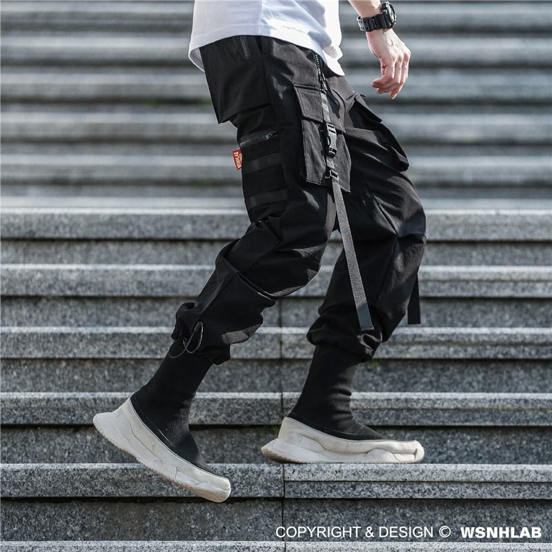 立體織帶多功能機能束腳褲