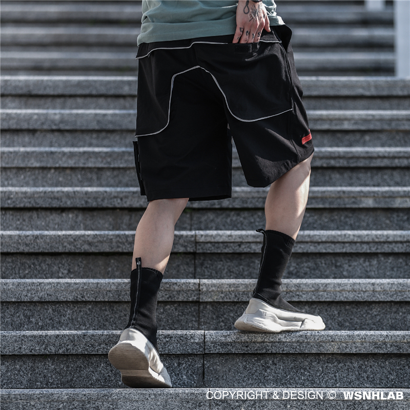 3M反光條多功能可拆卸五分褲