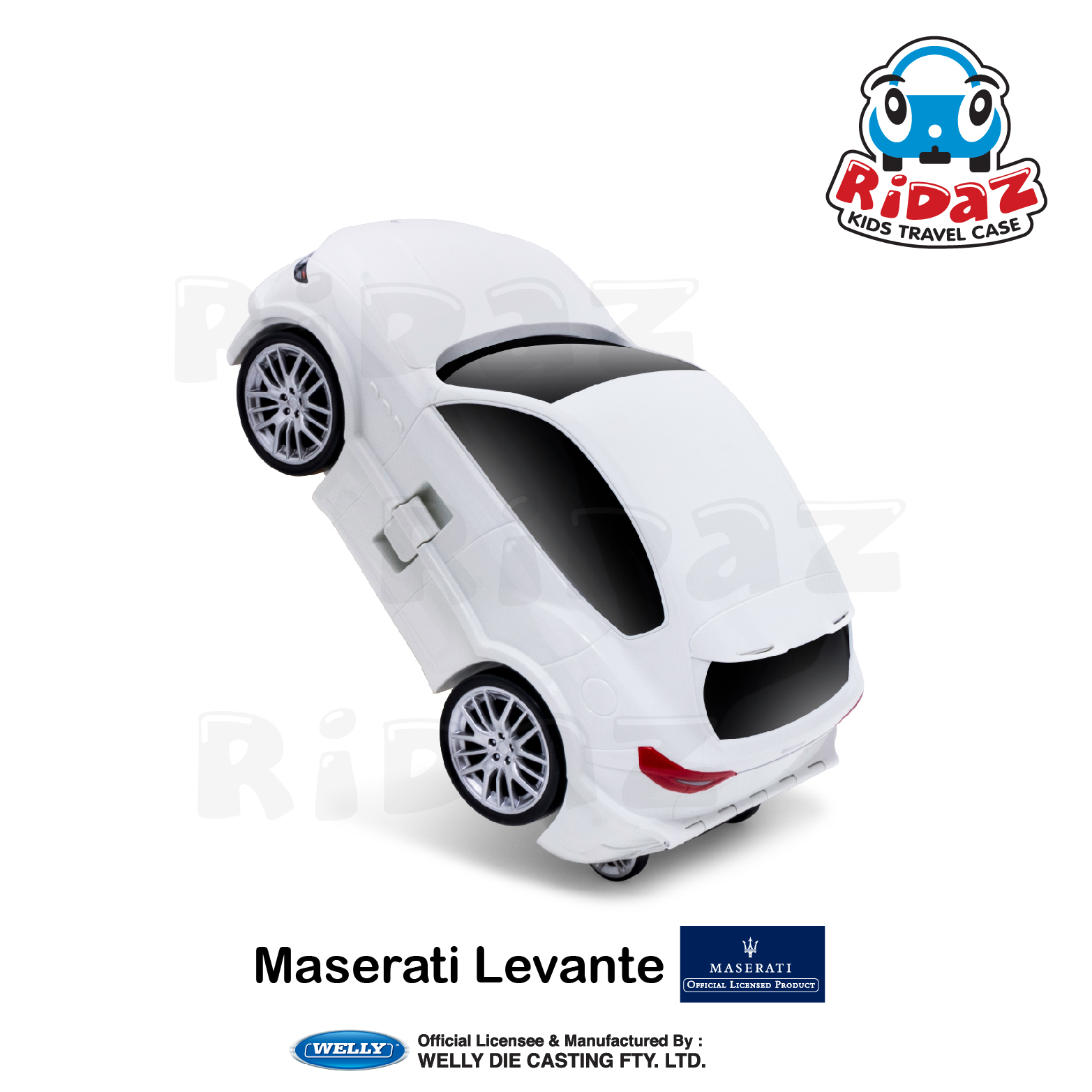 瑪莎拉蒂萊萬特-兒童行李箱-91011-白色