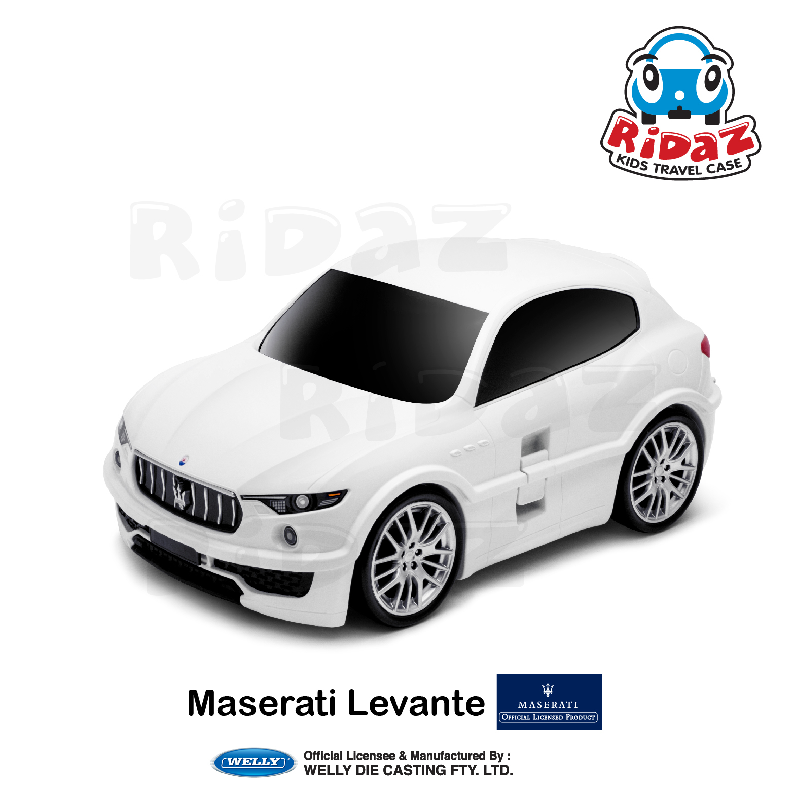 瑪莎拉蒂萊萬特-兒童行李箱-91011-白色