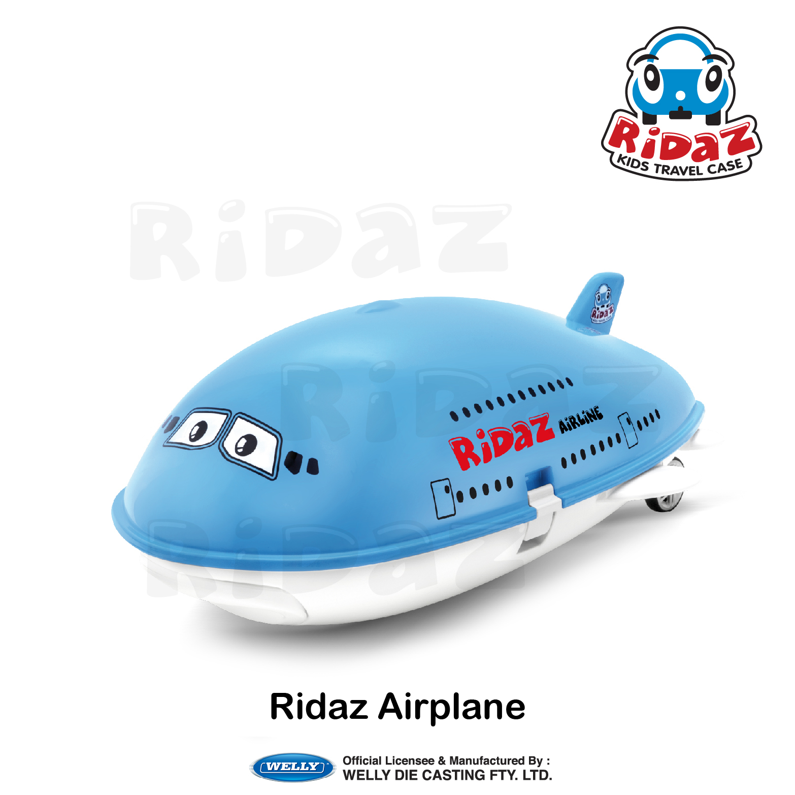 Ridaz 飛機兒童行李箱-91014-藍色