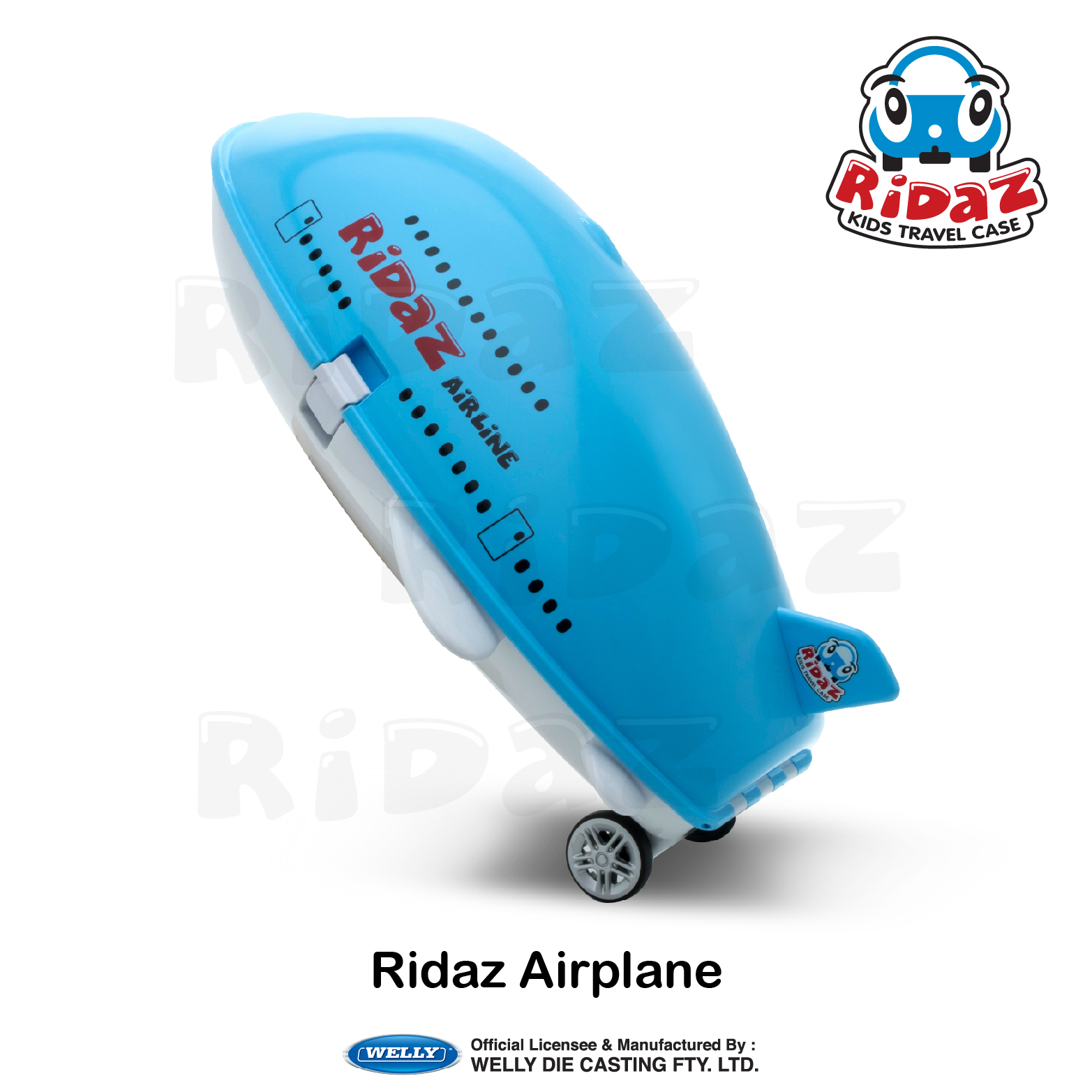 Ridaz 飛機兒童行李箱-91014-藍色