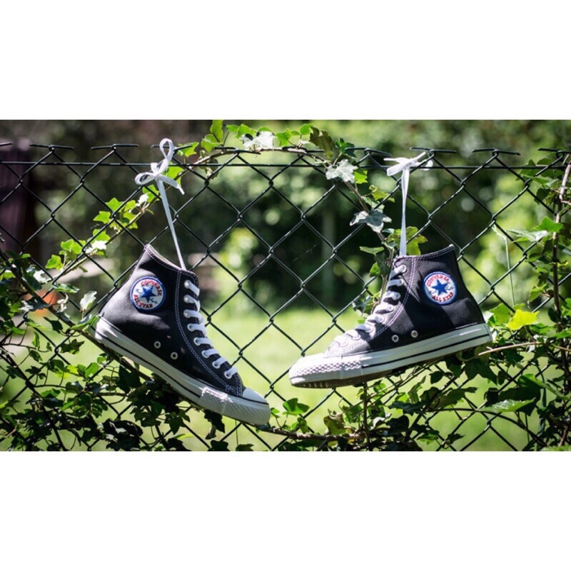 💥出清特價💥 CONVERSE 基本款 高筒 荔枝皮 黑色 (男/女同款)