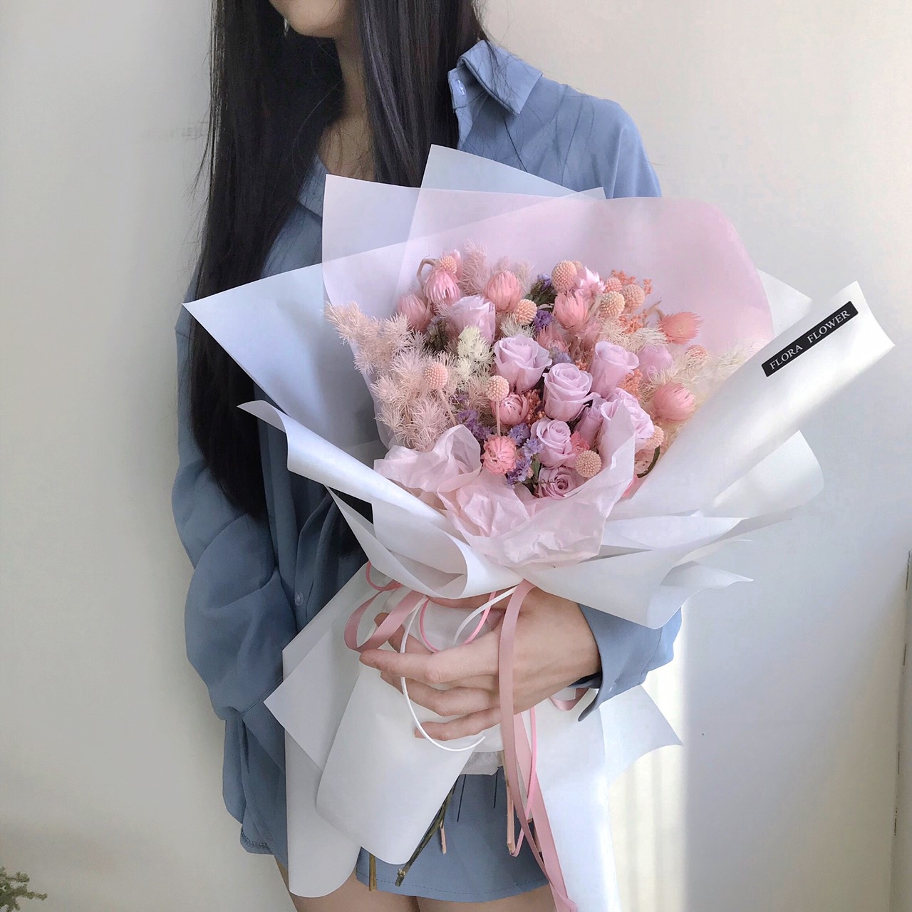 永生玫瑰花束(L)