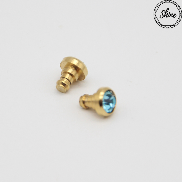 GWF-D1000 客製金X淺藍閃石 蛙人錶殼裝飾面釘