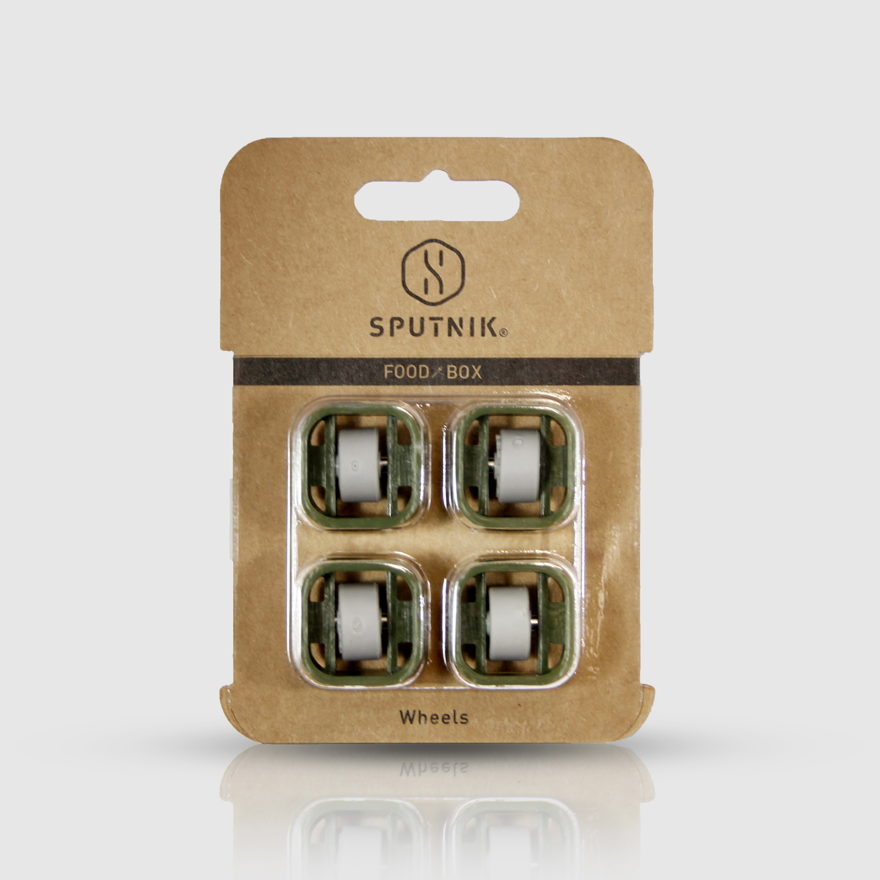 機能飼料箱︱輪組 - 綠