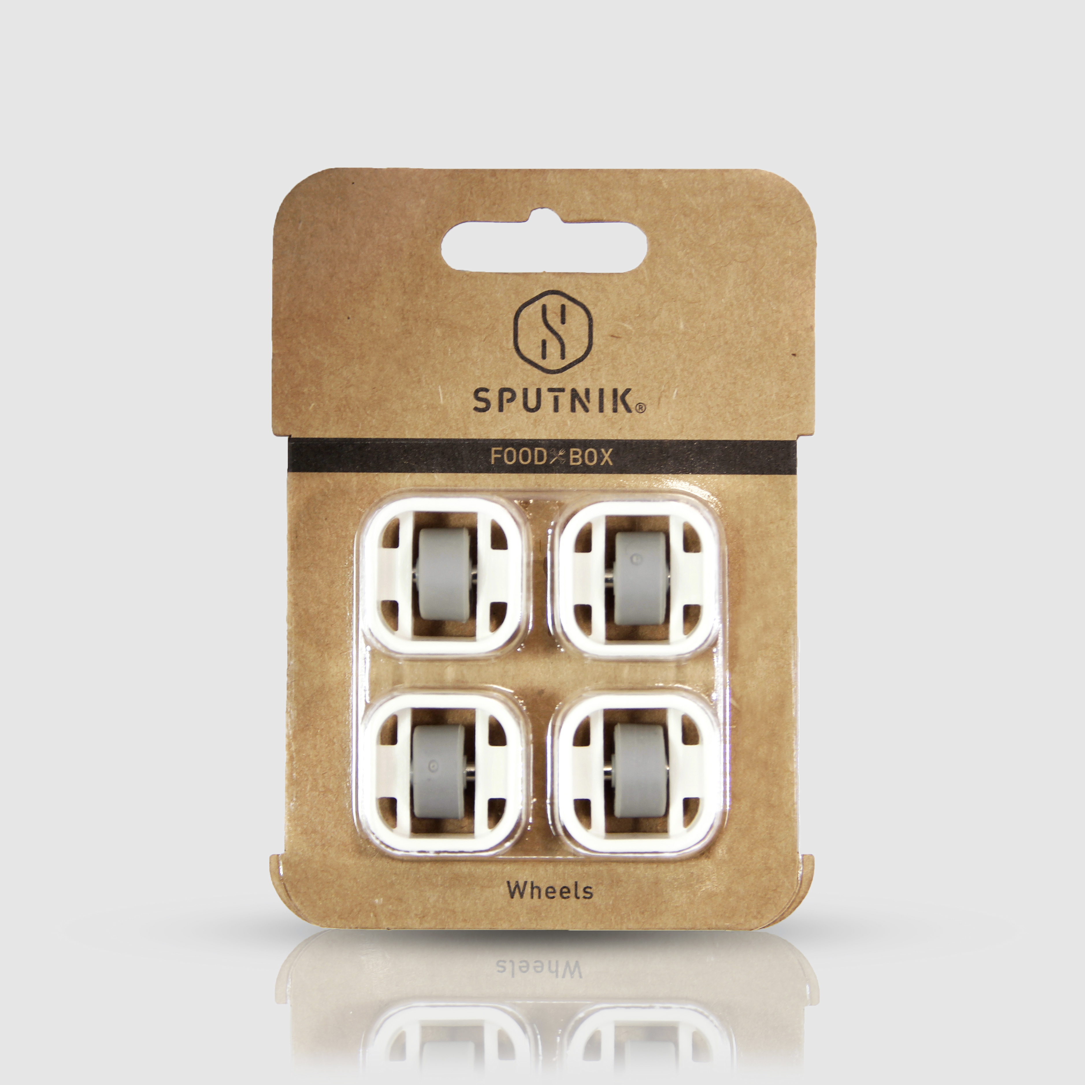 機能飼料箱︱輪組 - 白