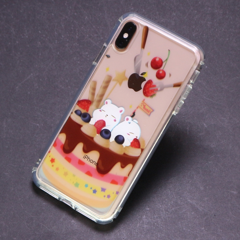 <iPhone> 繽紛水果熊 極空戰甲 彩雕