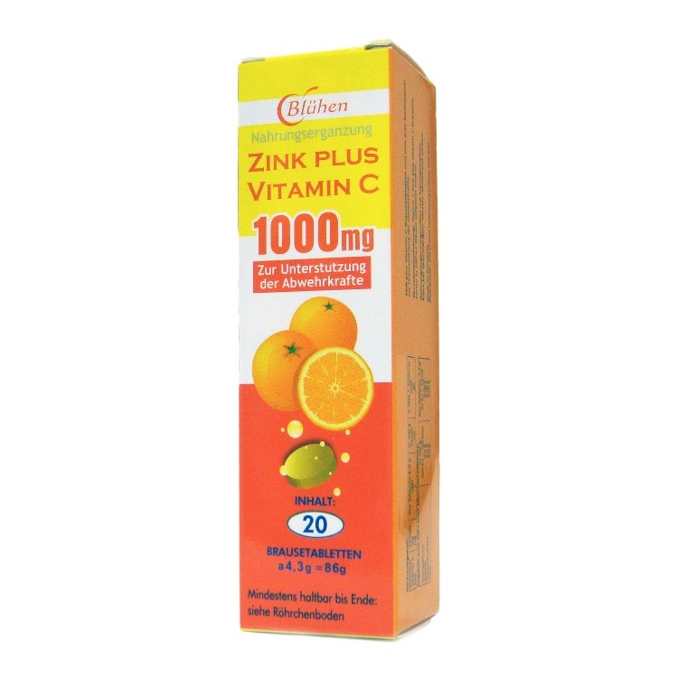 貝斯特 速補美C+鋅發泡錠20錠裝 德國進口