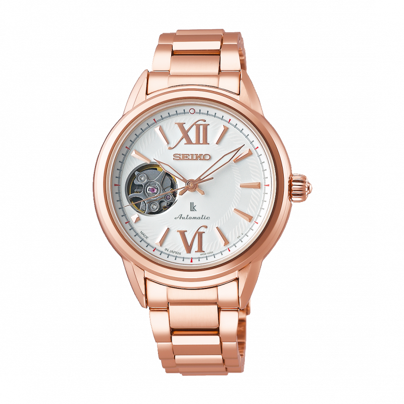 萬年鐘錶 - SEIKO 日本精工  LUKIA    鏤空機械女錶   SSA794J1 /  4R38  錶徑 33.9MM