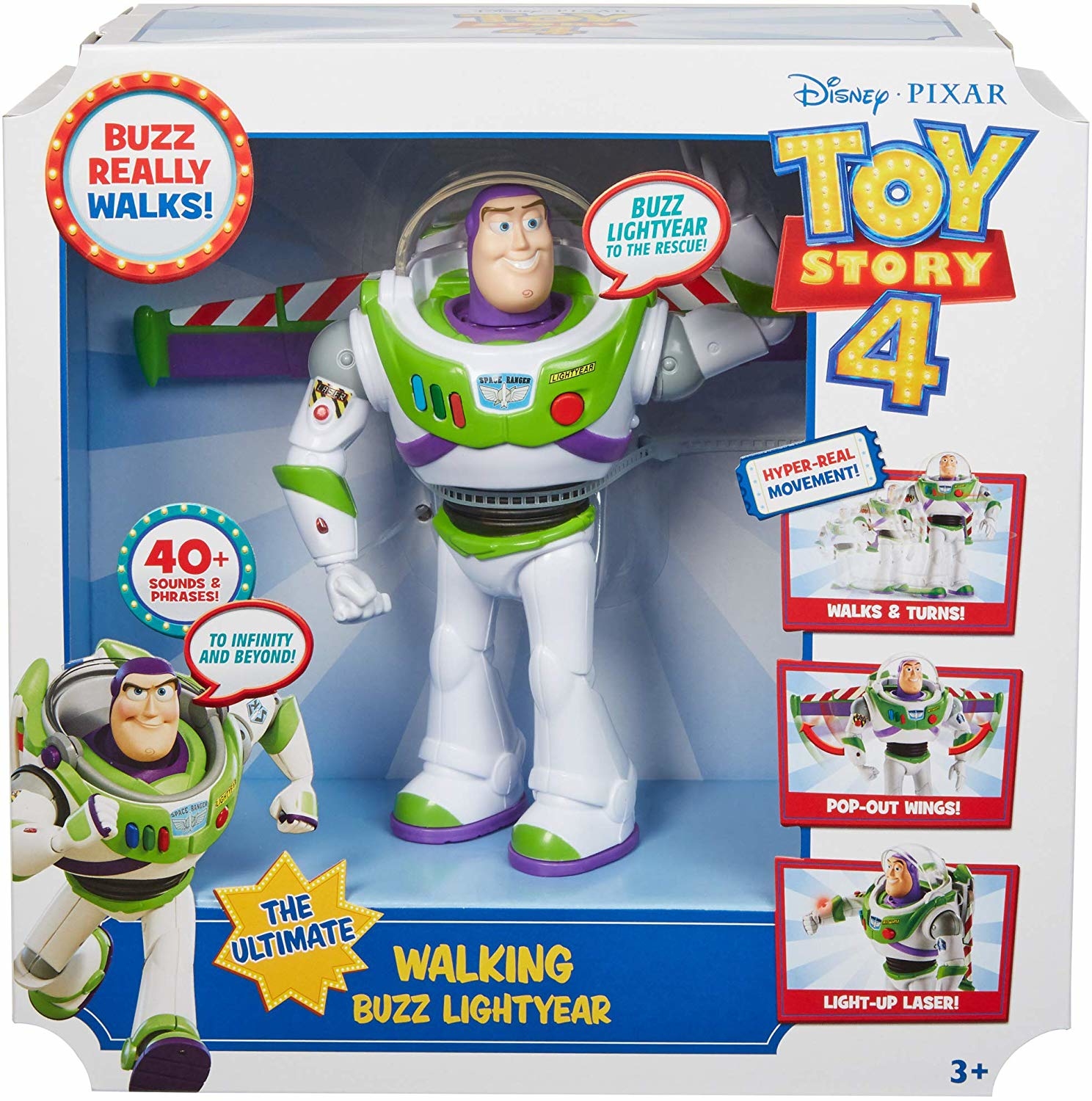 Toy Story 玩具總動員 巴斯光年 聲光效果電動模型公仔 18cm