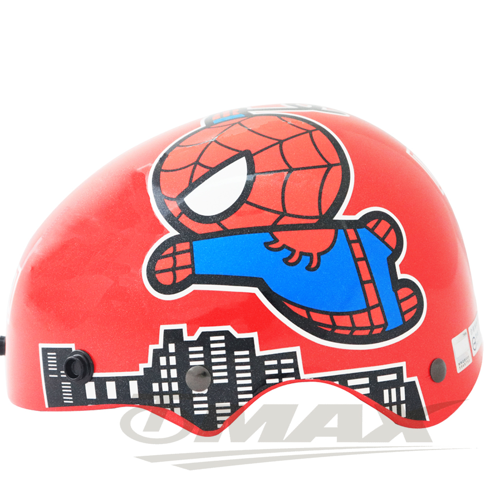 蜘蛛人兒童安全帽-紅色 (贈短鏡片) 破盤下殺 OMAX歐妹思購物網