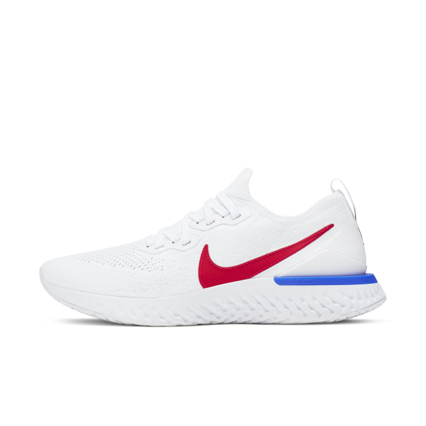 nike epic react white and red