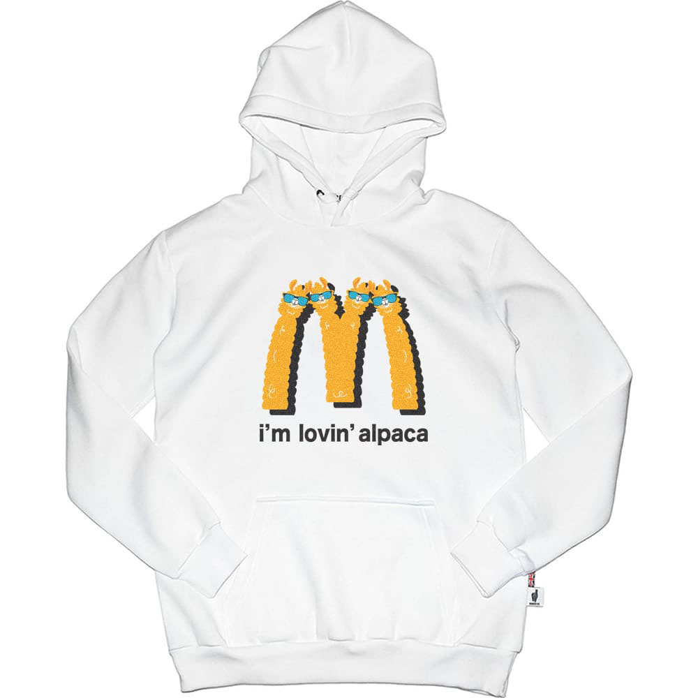 I'm Lovin' Alpaca 麥當駝 高磅數長袖帽T