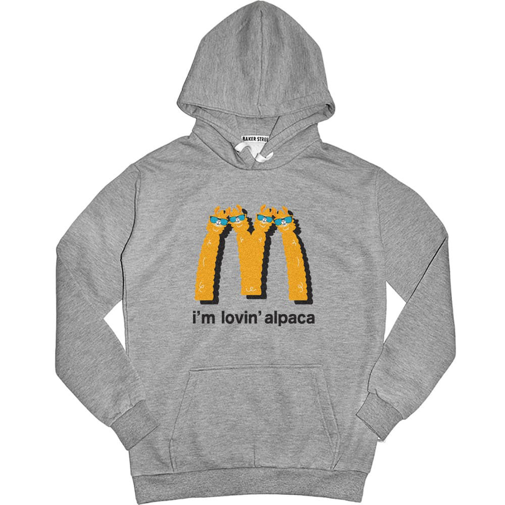 I'm Lovin' Alpaca 麥當駝 高磅數長袖帽T